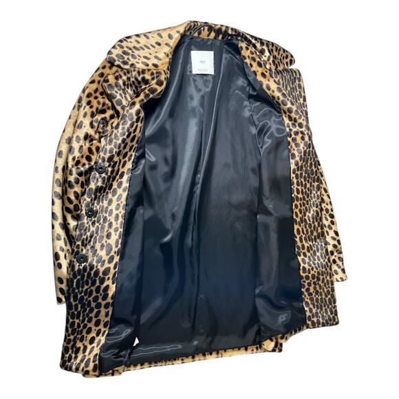 MNG Suit by Mango Leopard Faux Fur Coat – Size Small (New Without Tag) So Soft - Picture 9 of 15